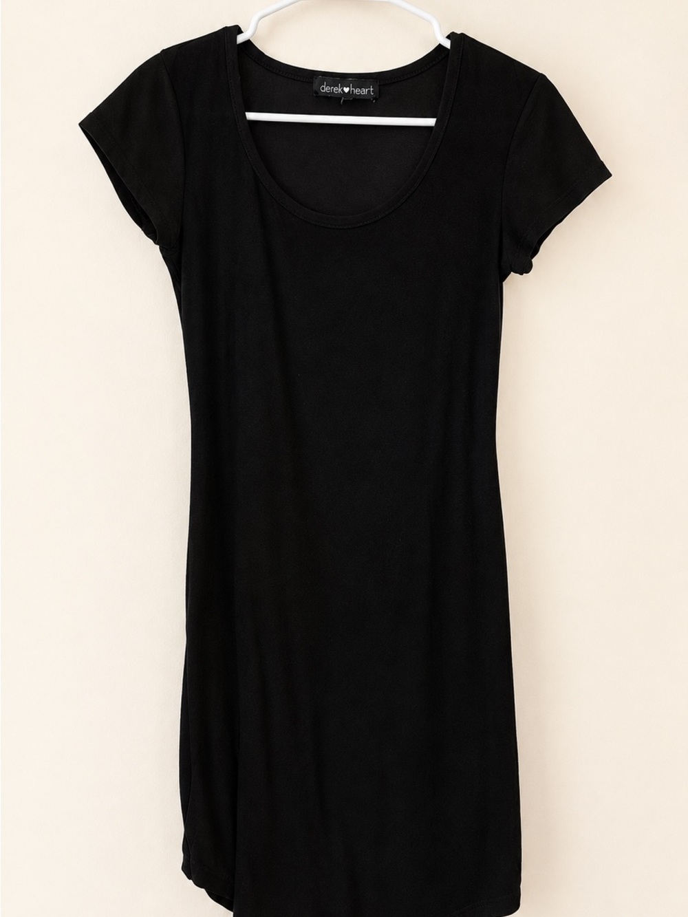 Derek Heart Black Scoop Neck Mini Dress